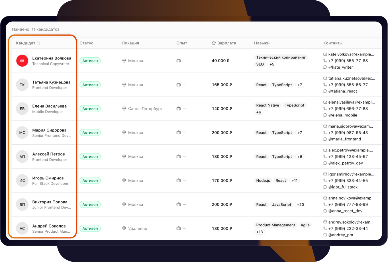 Умный автоотбор